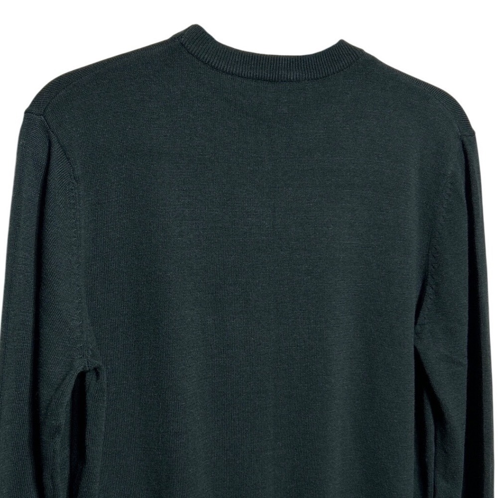 FRENCH CONNECTION Cash Blend Logo Jumper Forrest Green Le Weekend Size Small NWT - Picture 7 of 10